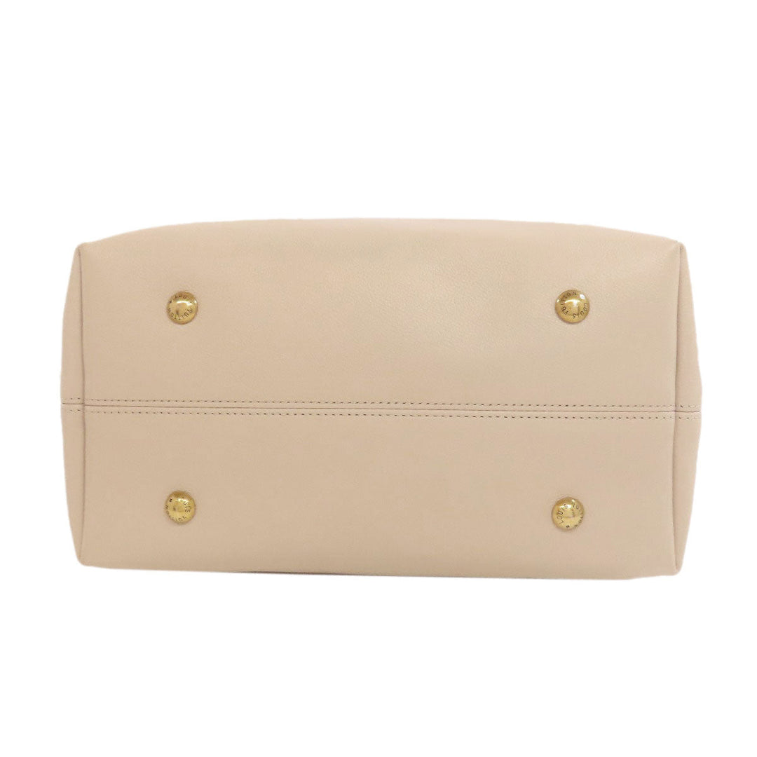 LOUIS VUITTON Tote Bag M25022 Calfskin beige Lowkey Hobo MM