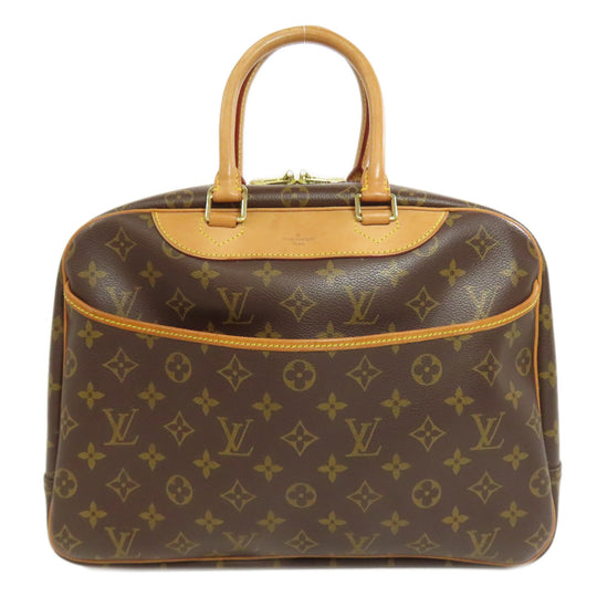 LOUIS VUITTON Handbag M47270 Monogram canvas Brown Deauville Women Used Authentic