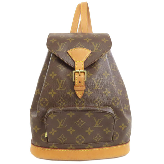LOUIS VUITTON Backpack M51136 Monogram canvas Brown MontsourisMM Women Used Authentic