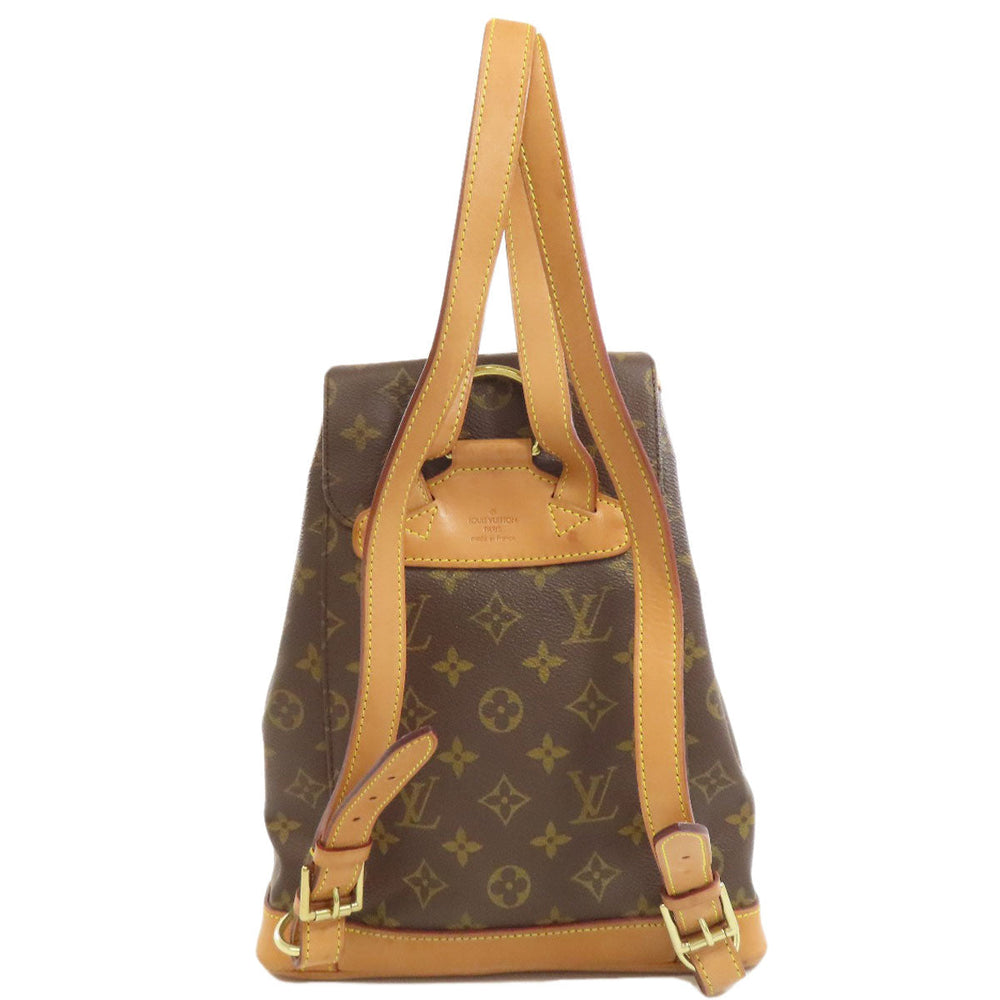 LOUIS VUITTON Backpack M51136 Monogram canvas Brown MontsourisMM Women Used Authentic
