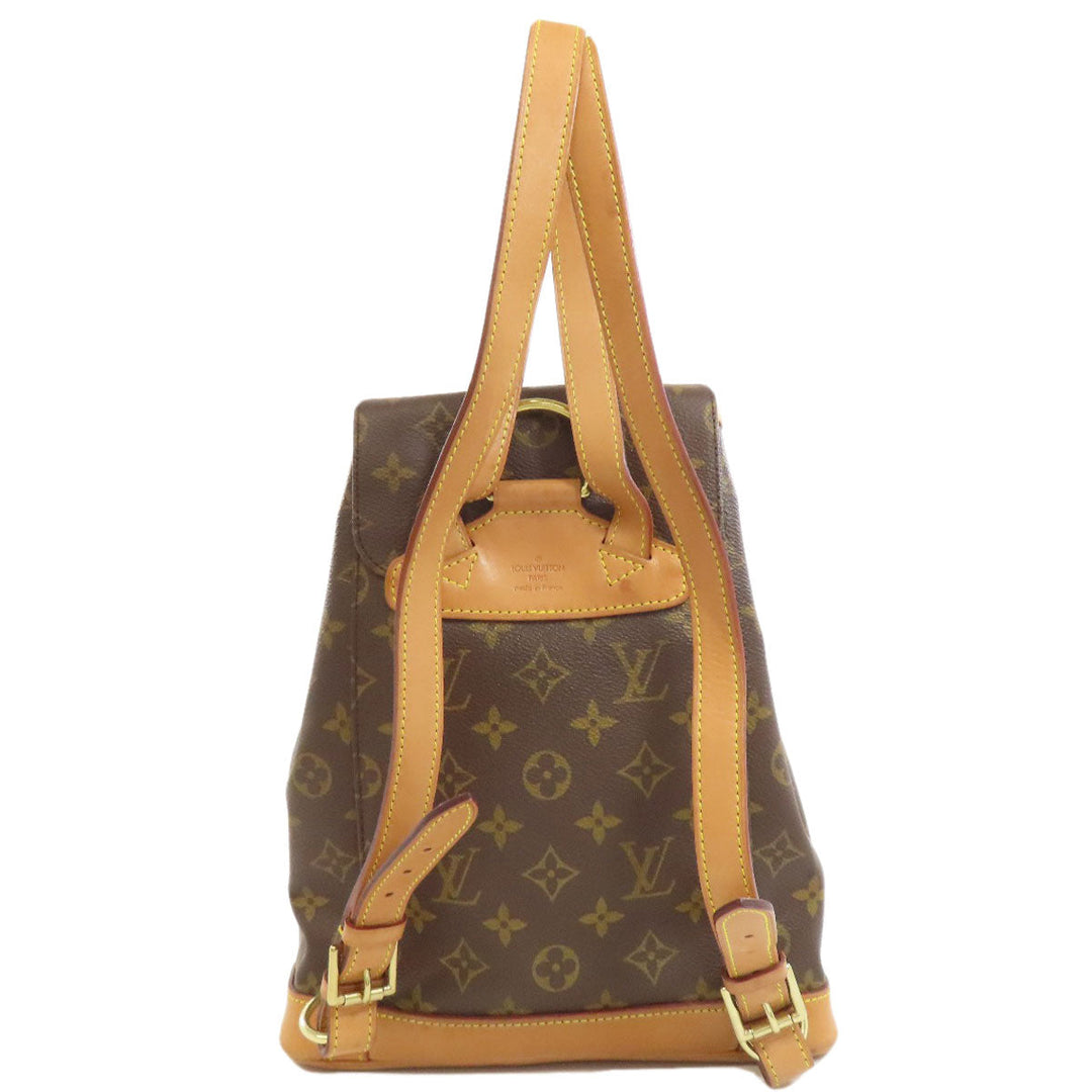 LOUIS VUITTON Backpack M51136 Monogram canvas Brown MontsourisMM Women Used Authentic