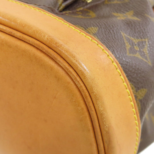 LOUIS VUITTON Backpack M51136 Monogram canvas Brown MontsourisMM Women Used Authentic