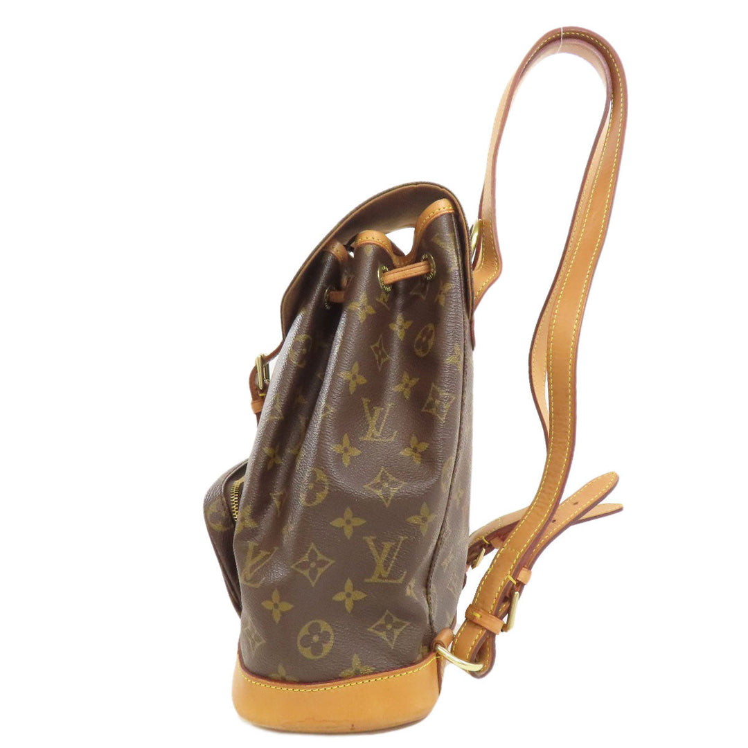 LOUIS VUITTON Backpack M51136 Monogram canvas Brown MontsourisMM Women Used Authentic