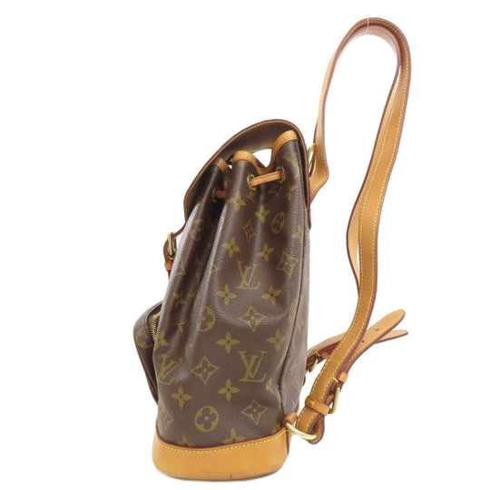 LOUIS VUITTON Backpack M51136 Monogram canvas Brown MontsourisMM Women Used Authentic