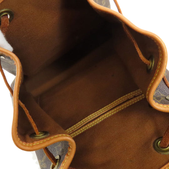 LOUIS VUITTON Backpack M51136 Monogram canvas Brown MontsourisMM Women Used Authentic