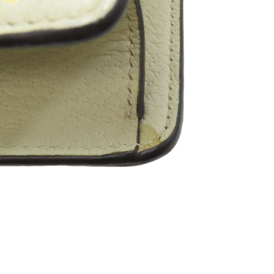 GUCCI Handbag 470270 Calfskin white Sylvie B-Star 2WAY