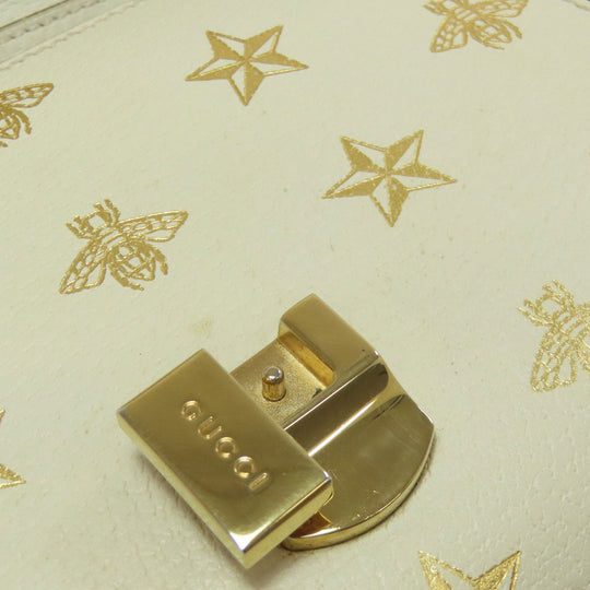GUCCI Handbag 470270 Calfskin white Sylvie B-Star 2WAY