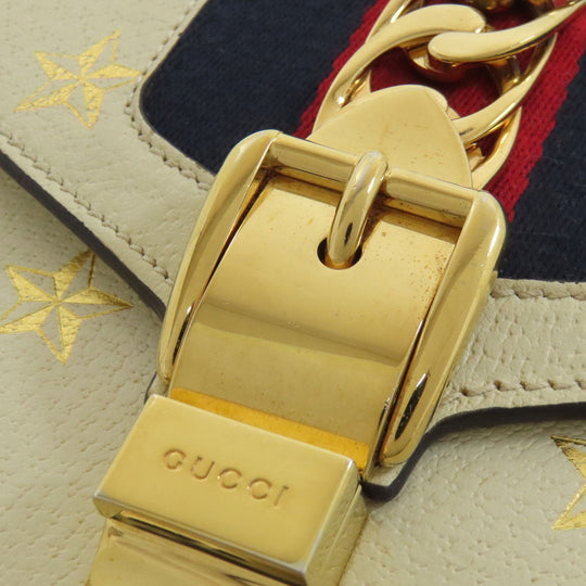 GUCCI Handbag 470270 Calfskin white Sylvie B-Star 2WAY