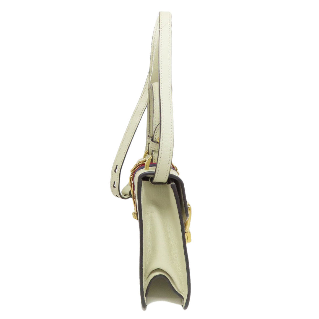 GUCCI Handbag 470270 Calfskin white Sylvie B-Star 2WAY