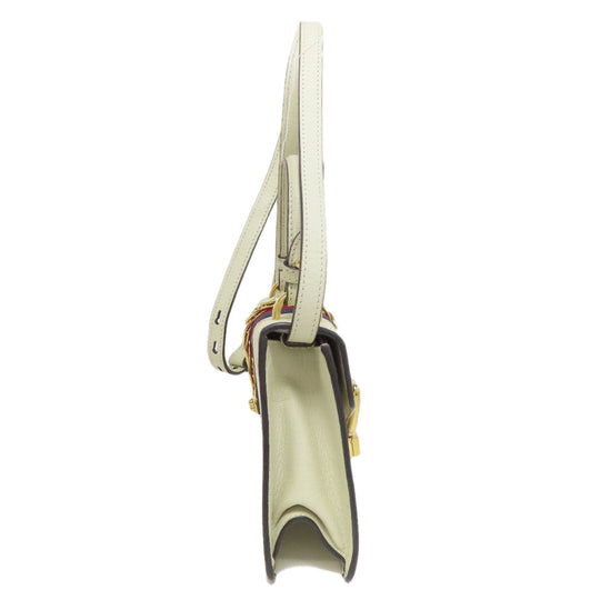 GUCCI Handbag 470270 Calfskin white Sylvie B-Star 2WAY