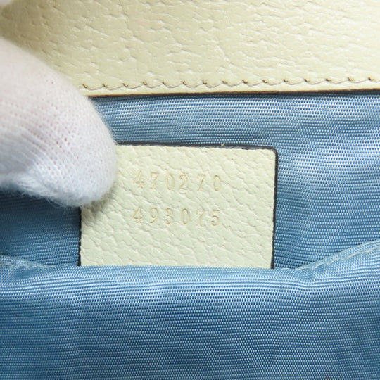 GUCCI Handbag 470270 Calfskin white Sylvie B-Star 2WAY