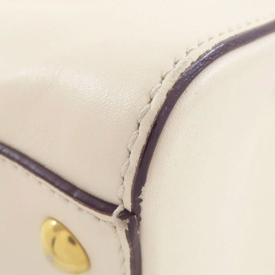 GUCCI Handbag 460881 Calfskin white Sylvie 2WAY Women Used Authentic