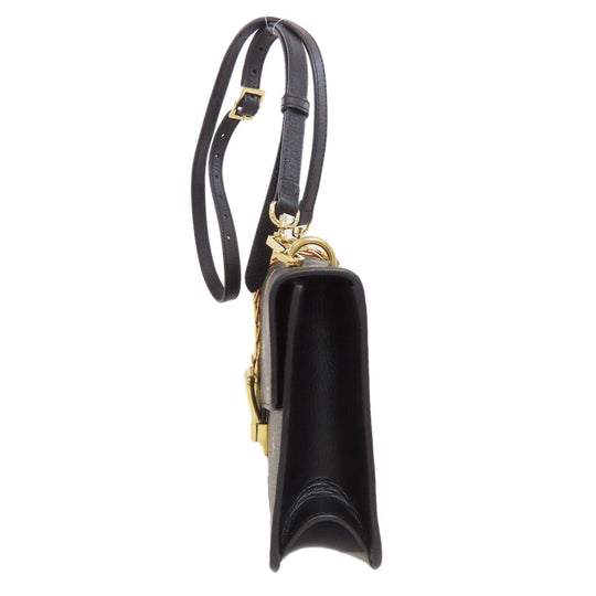 GUCCI Shoulder Bag 524405 Calfskin black Sylvie Bee & Star