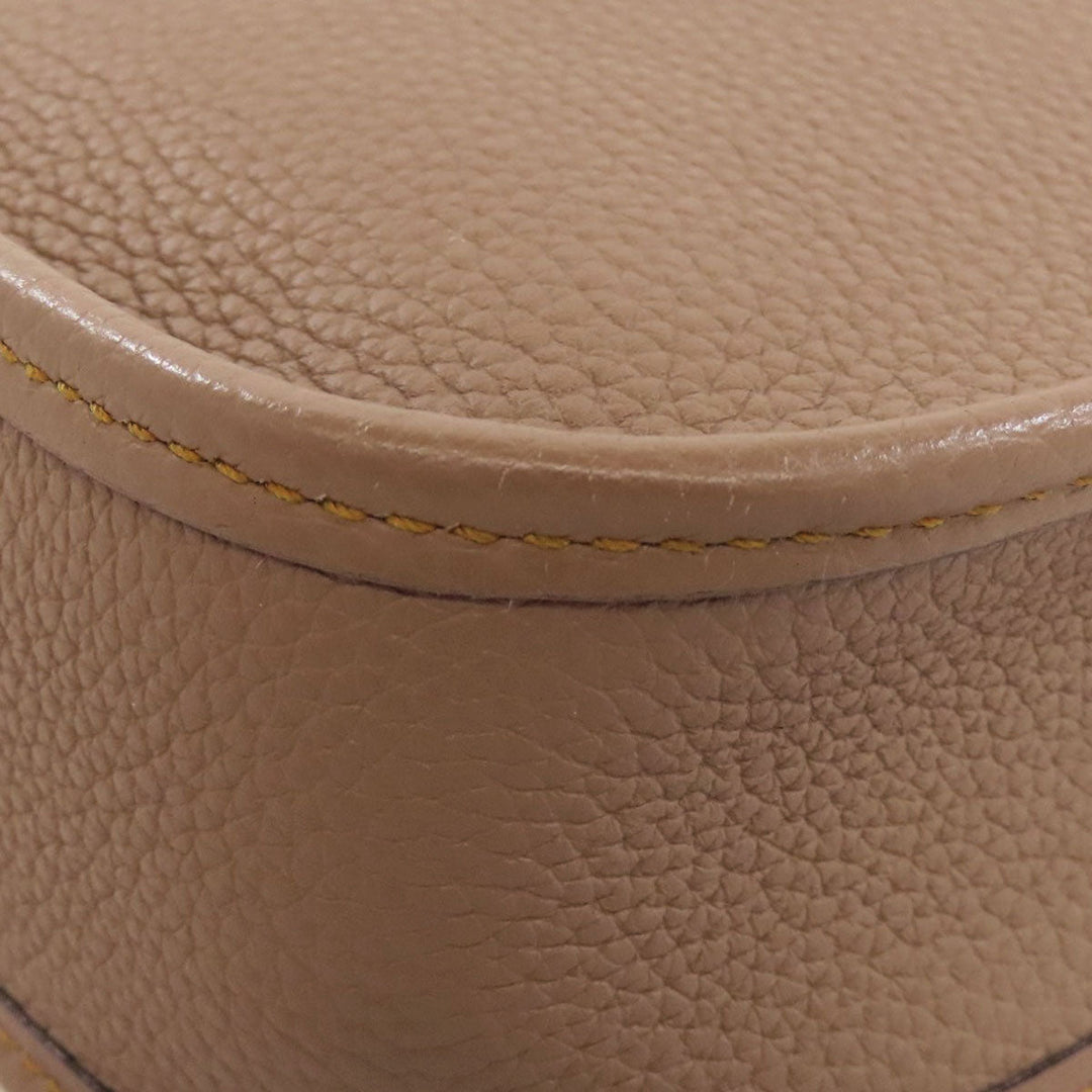 HERMES Shoulder Bag Taurillon Clemence Brown Evelyn TPM SilverMetal