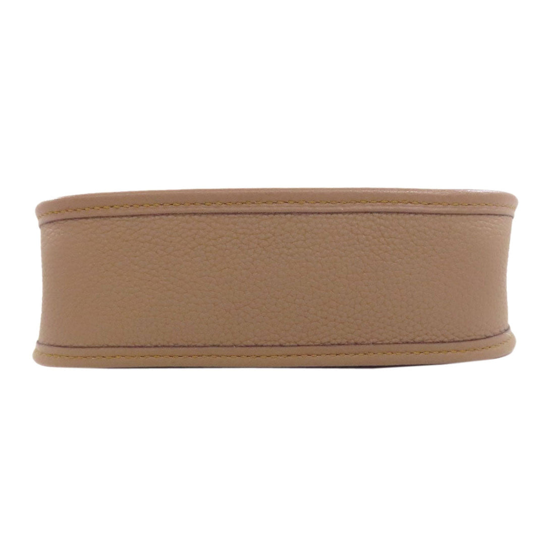 HERMES Shoulder Bag Taurillon Clemence Brown Evelyn TPM SilverMetal