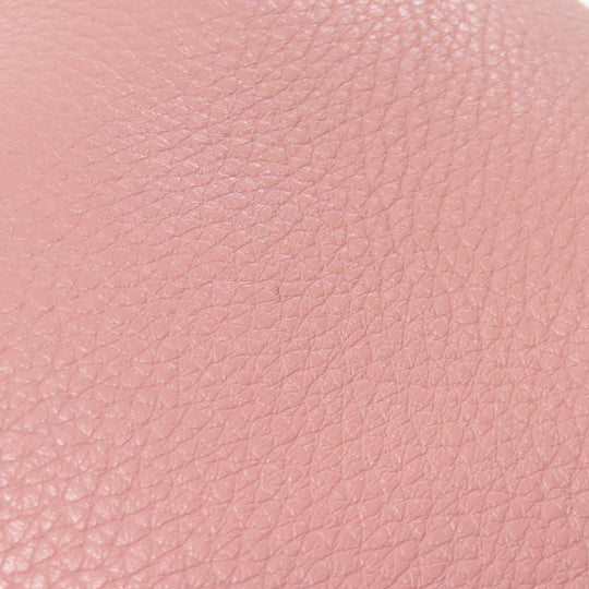 BURBERRY Handbag leather pink 2WAY Women Used Authentic