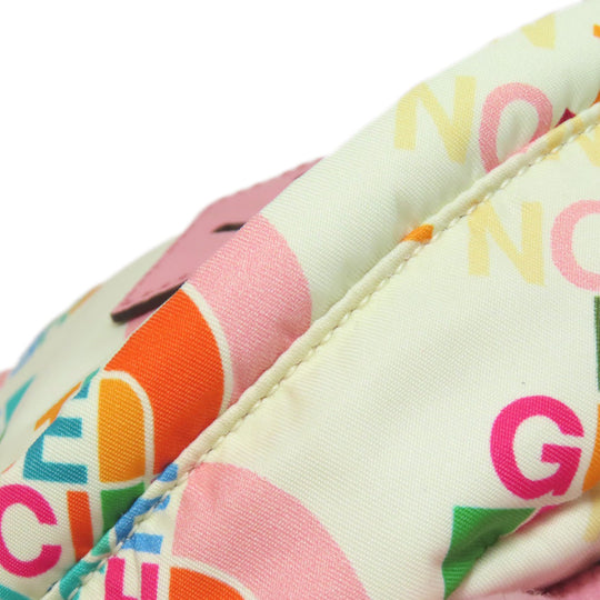 GUCCI Backpack 650288 Nylon white The north face collaboration Women Used Authentic