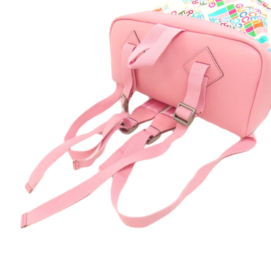 GUCCI Backpack 650288 Nylon white The north face collaboration Women Used Authentic