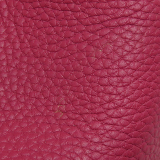 HERMES Handbag Taurillon Clemence Red Picotin Lock PM SilverMetal Women Used Authentic