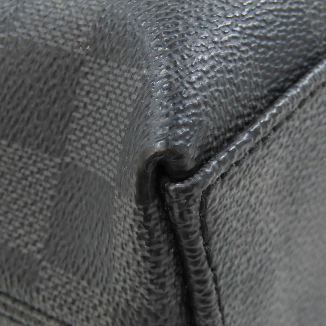 LOUIS VUITTON Business bag N48224 Damier canvas gray Porto Documan Jule PDJ mens Used Authentic