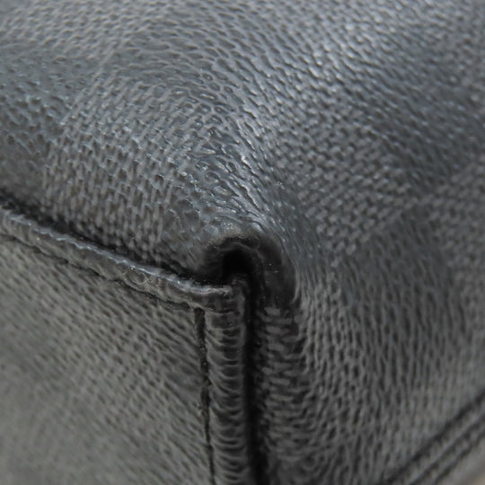 LOUIS VUITTON Business bag N48224 Damier canvas gray Porto Documan Jule PDJ mens Used Authentic