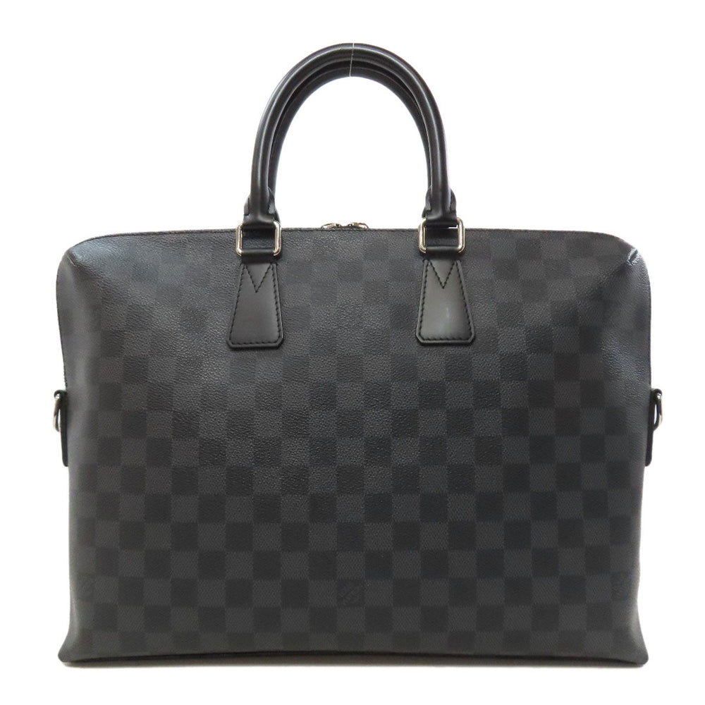 LOUIS VUITTON Business bag N48224 Damier canvas gray Porto Documan Jule PDJ mens Used Authentic