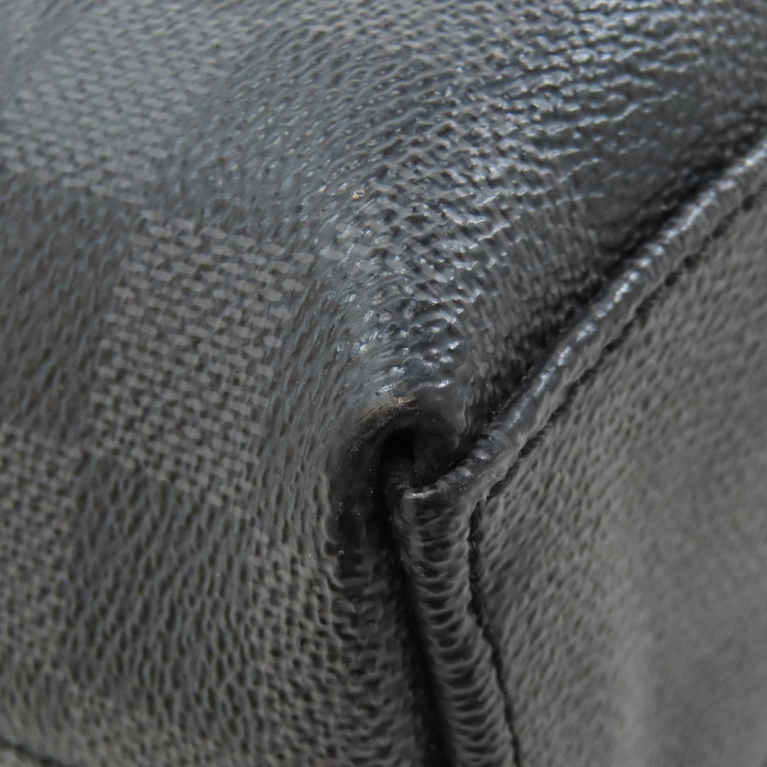 LOUIS VUITTON Business bag N48224 Damier canvas gray Porto Documan Jule PDJ mens Used Authentic