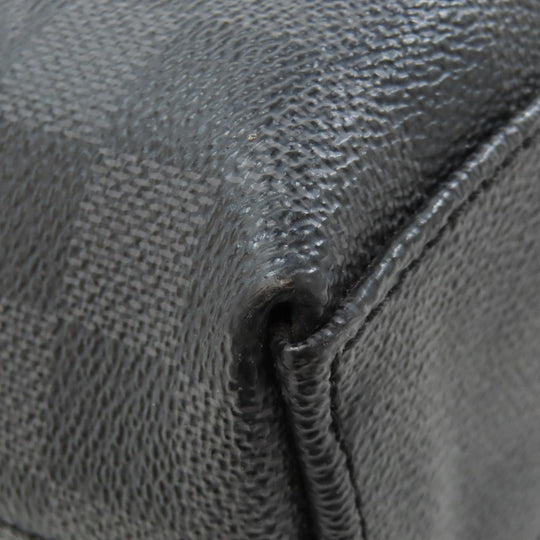 LOUIS VUITTON Business bag N48224 Damier canvas gray Porto Documan Jule PDJ mens Used Authentic