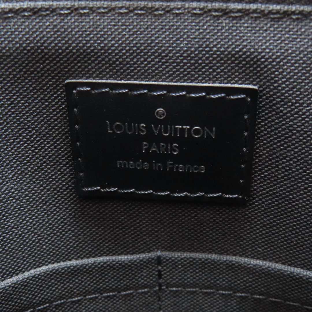 LOUIS VUITTON Business bag N48224 Damier canvas gray Porto Documan Jule PDJ mens Used Authentic