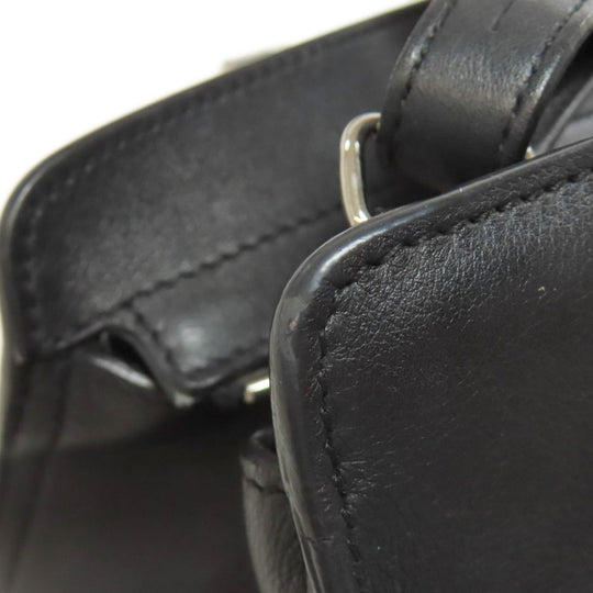 SAINT LAURENT Handbag leather black Baby Kabas 2WAY