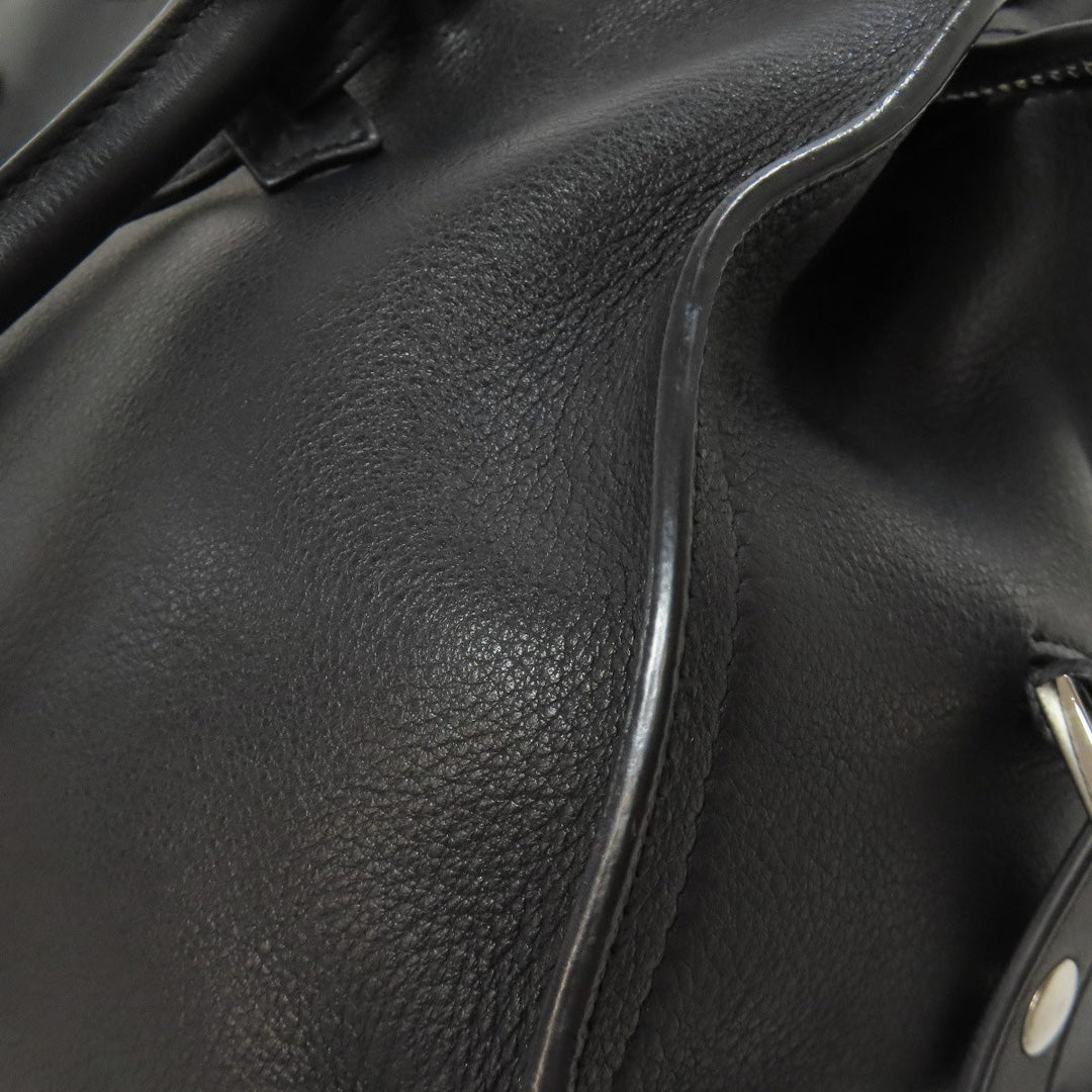 SAINT LAURENT Handbag leather black Baby Kabas 2WAY