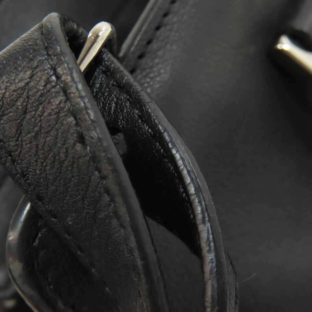 SAINT LAURENT Handbag leather black Baby Kabas 2WAY