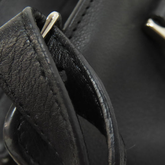 SAINT LAURENT Handbag leather black Baby Kabas 2WAY