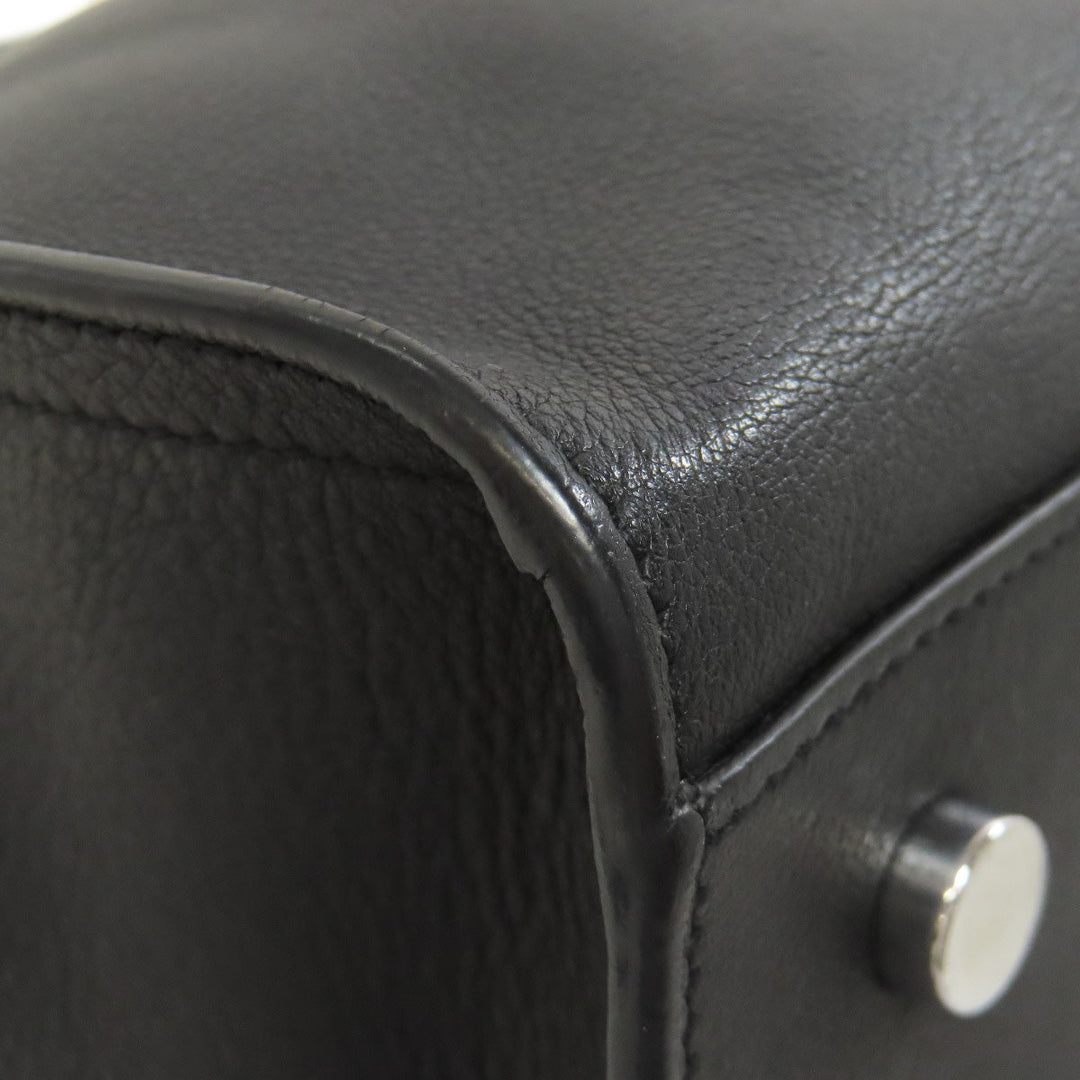 SAINT LAURENT Handbag leather black Baby Kabas 2WAY