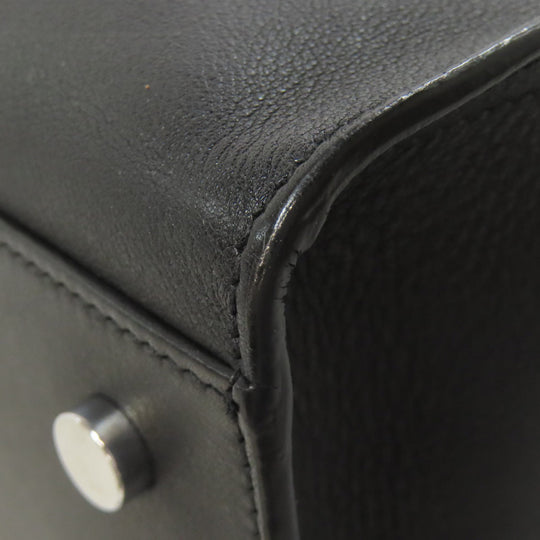 SAINT LAURENT Handbag leather black Baby Kabas 2WAY