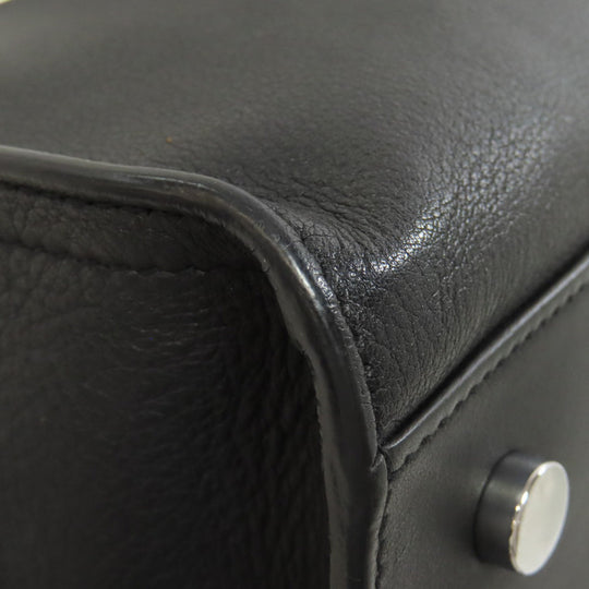 SAINT LAURENT Handbag leather black Baby Kabas 2WAY