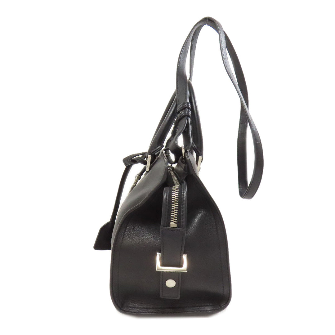 SAINT LAURENT Handbag leather black Baby Kabas 2WAY