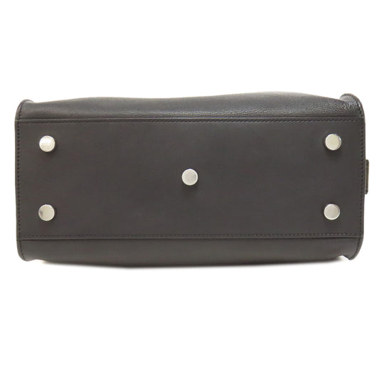 SAINT LAURENT Handbag leather black Baby Kabas 2WAY