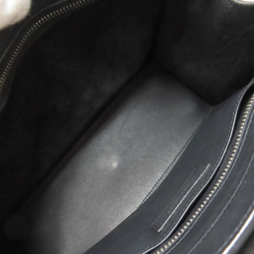 SAINT LAURENT Handbag leather black Baby Kabas 2WAY