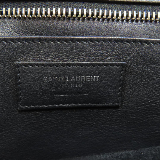 SAINT LAURENT Handbag leather black Baby Kabas 2WAY