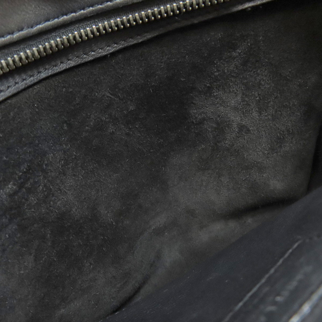 SAINT LAURENT Handbag leather black Baby Kabas 2WAY
