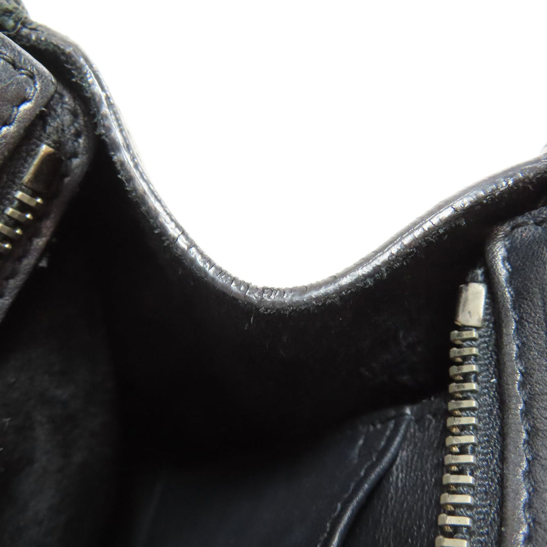 SAINT LAURENT Handbag leather black Baby Kabas 2WAY