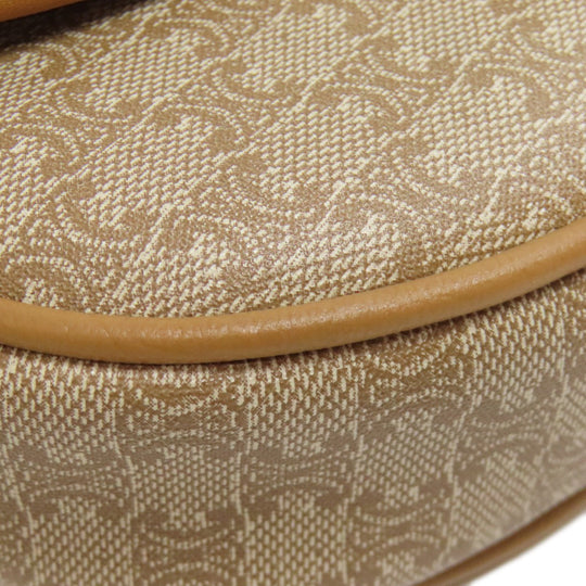 CELINE Shoulder Bag PVC beige Macadam Pattern