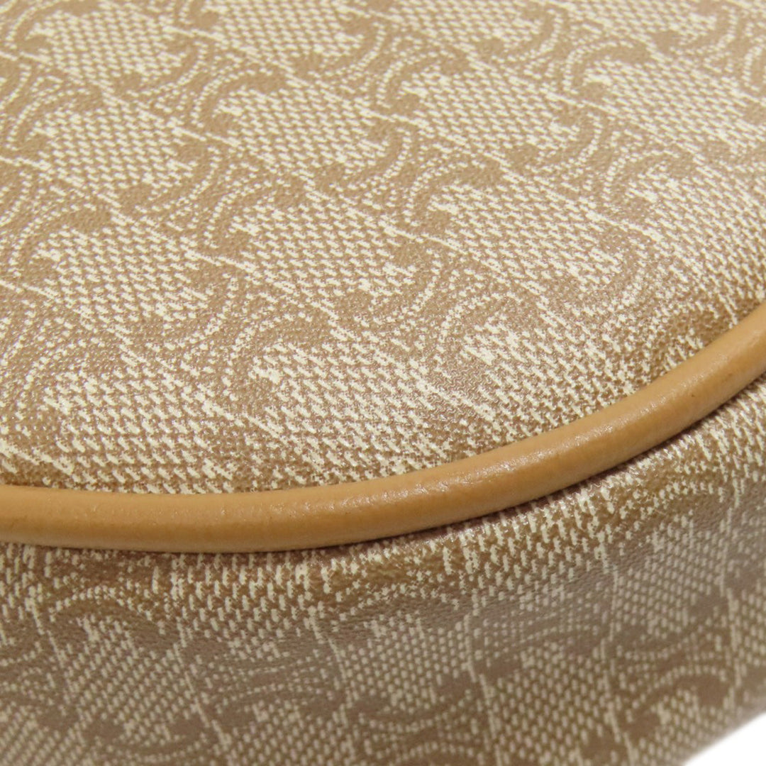 CELINE Shoulder Bag PVC beige Macadam Pattern