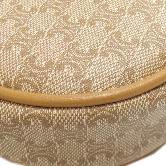 CELINE Shoulder Bag PVC beige Macadam Pattern