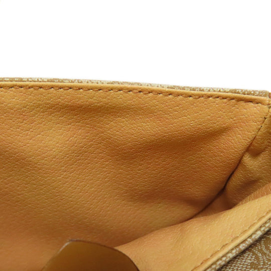 CELINE Shoulder Bag PVC beige Macadam Pattern