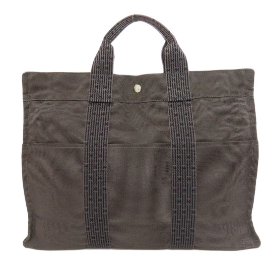 HERMES Handbag canvas gray Her LineMM Women Used Authentic