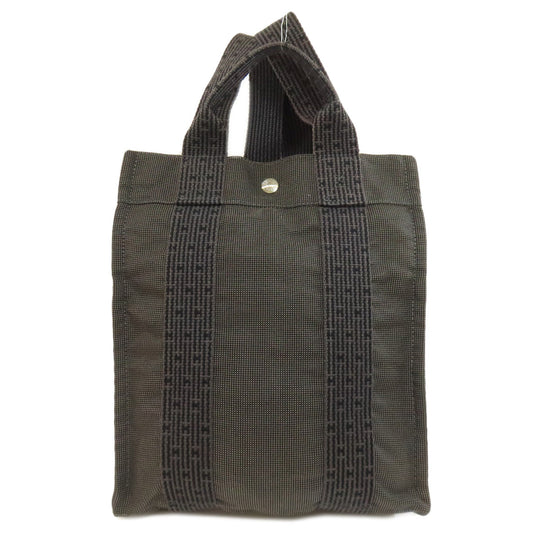 HERMES Backpack canvas gray Her Line add PM Women Used Authentic