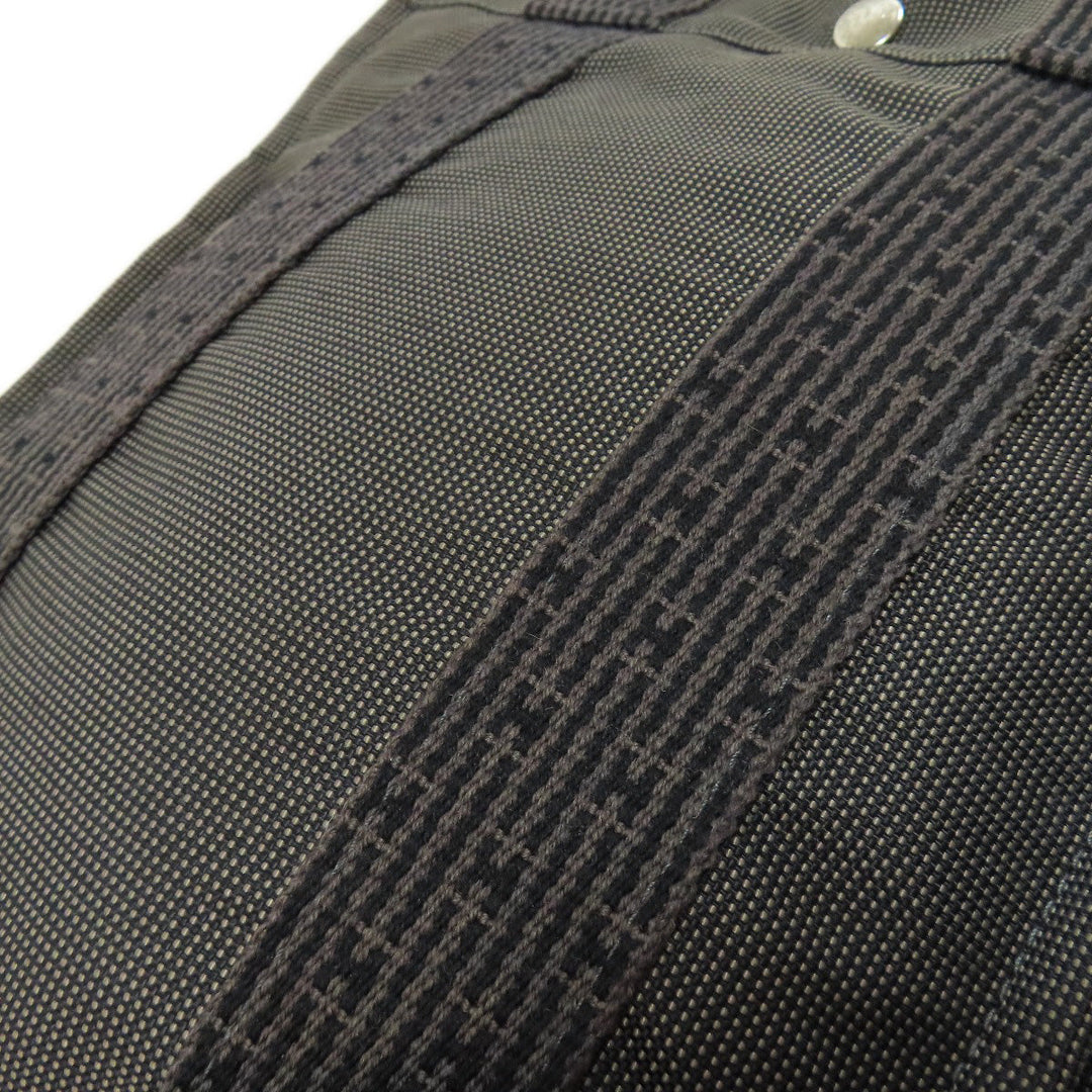 HERMES Backpack canvas gray Her Line add PM Women Used Authentic