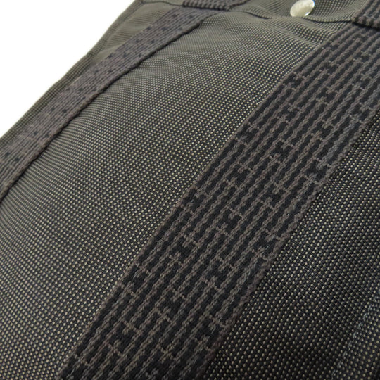 HERMES Backpack canvas gray Her Line add PM Women Used Authentic